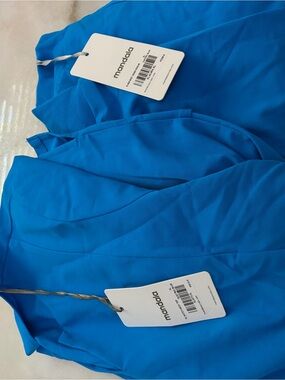 mandala Electric Blue scrub set with Tags